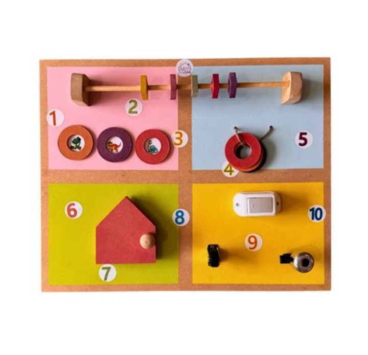 Panel didáctico sensorial de madera