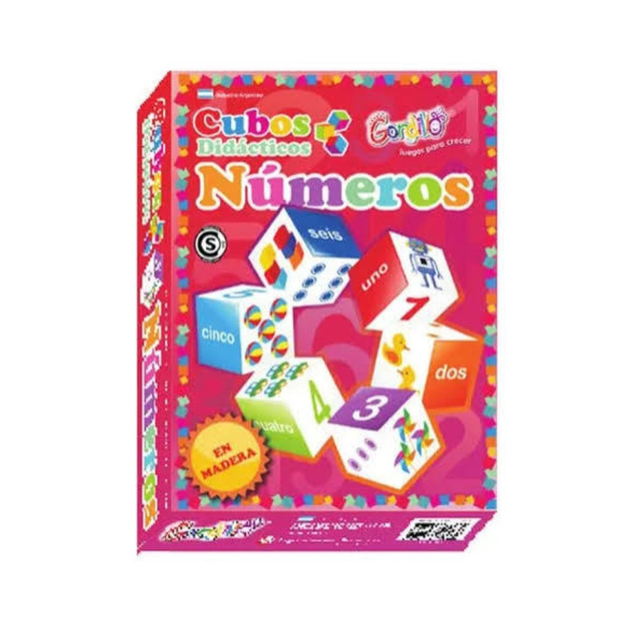 cubos didácticos con números
