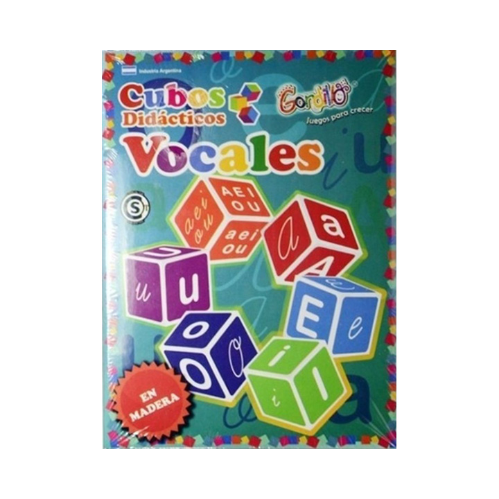 Cubos didácticos vocales de Gordillo
